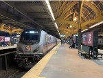 Sprinter # 664 will lead Train # 651 from Philadelphias 30th Street Station to Harrisburg.